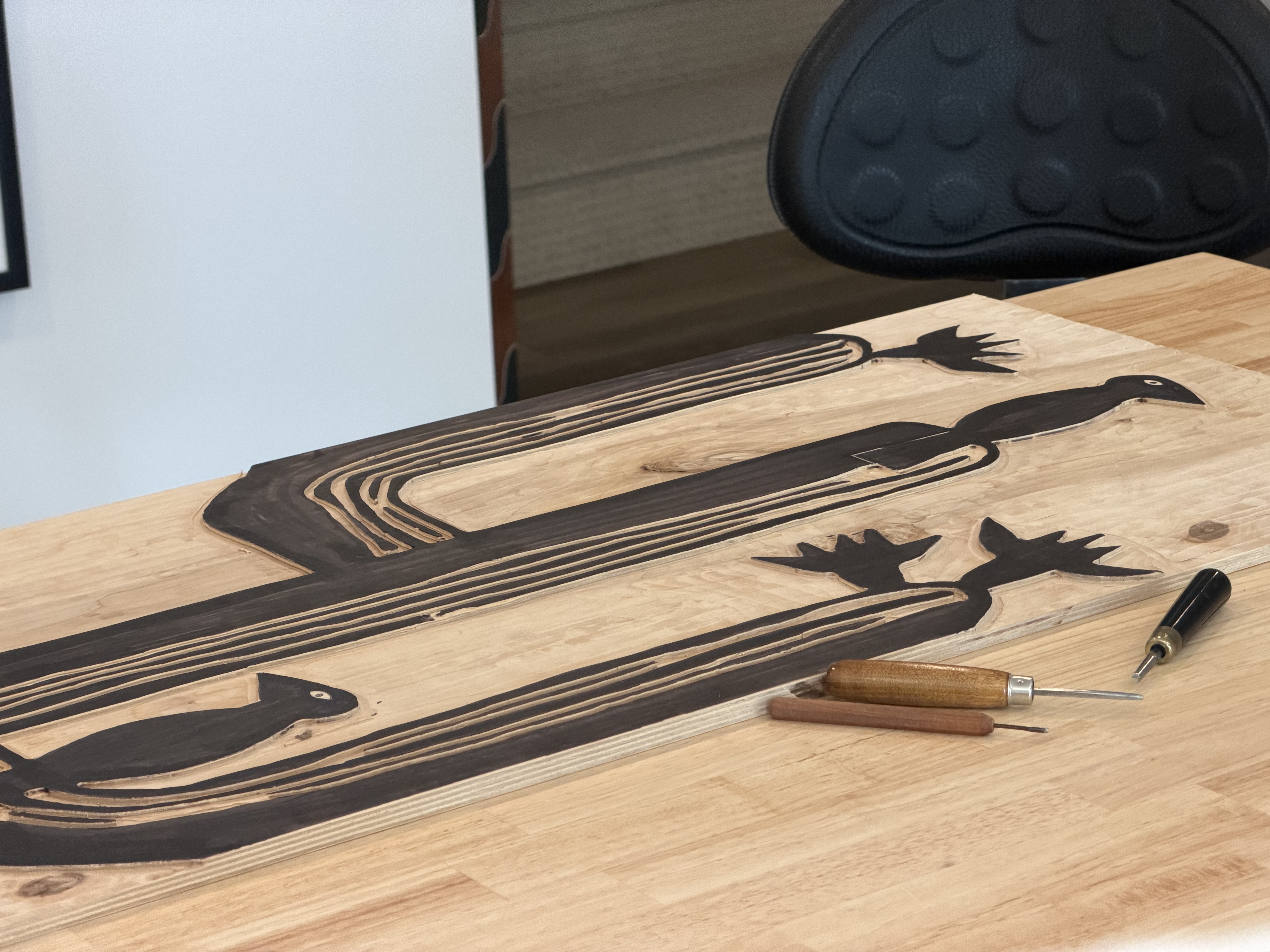 Carving for a Steamroller